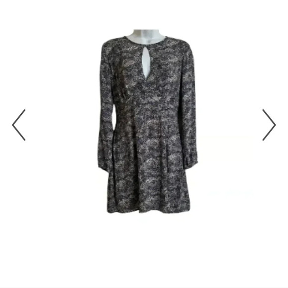 Abercrombie & Fitch multi colored midi floral dress with long sleeves - Picture 1 of 13